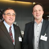 Thomas Wartmann (Baumgartner AG) und Rolf Schürpf (Binelli & Ehrsam)
