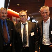 Franz Galliker (AGVS), Martin Ruckstuhl (Ernst Ruckstuhl AG) und Olivier Rhis (Scout24)